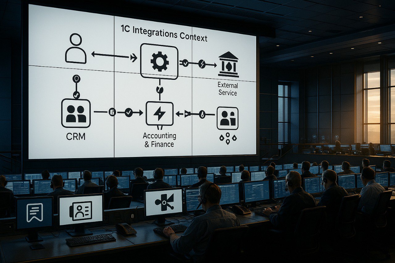 Featured image of post 🗺 Карта интеграций 1С на одном листе: контекст + интерфейсы